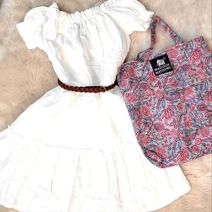 NWT Madison Mathews dress, cute belt and tote!